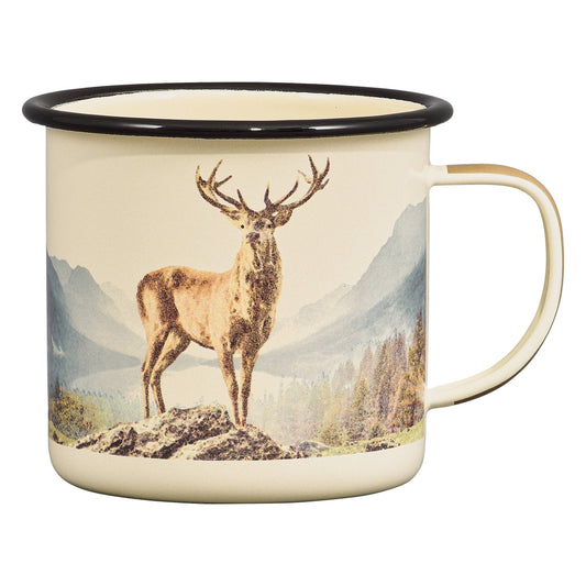 Deer Enamel Mug, 17oz