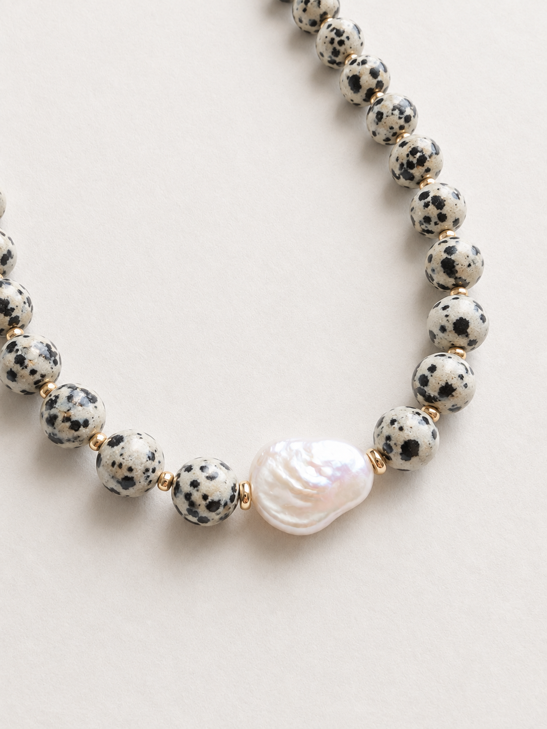 Freckled Pearl Necklace