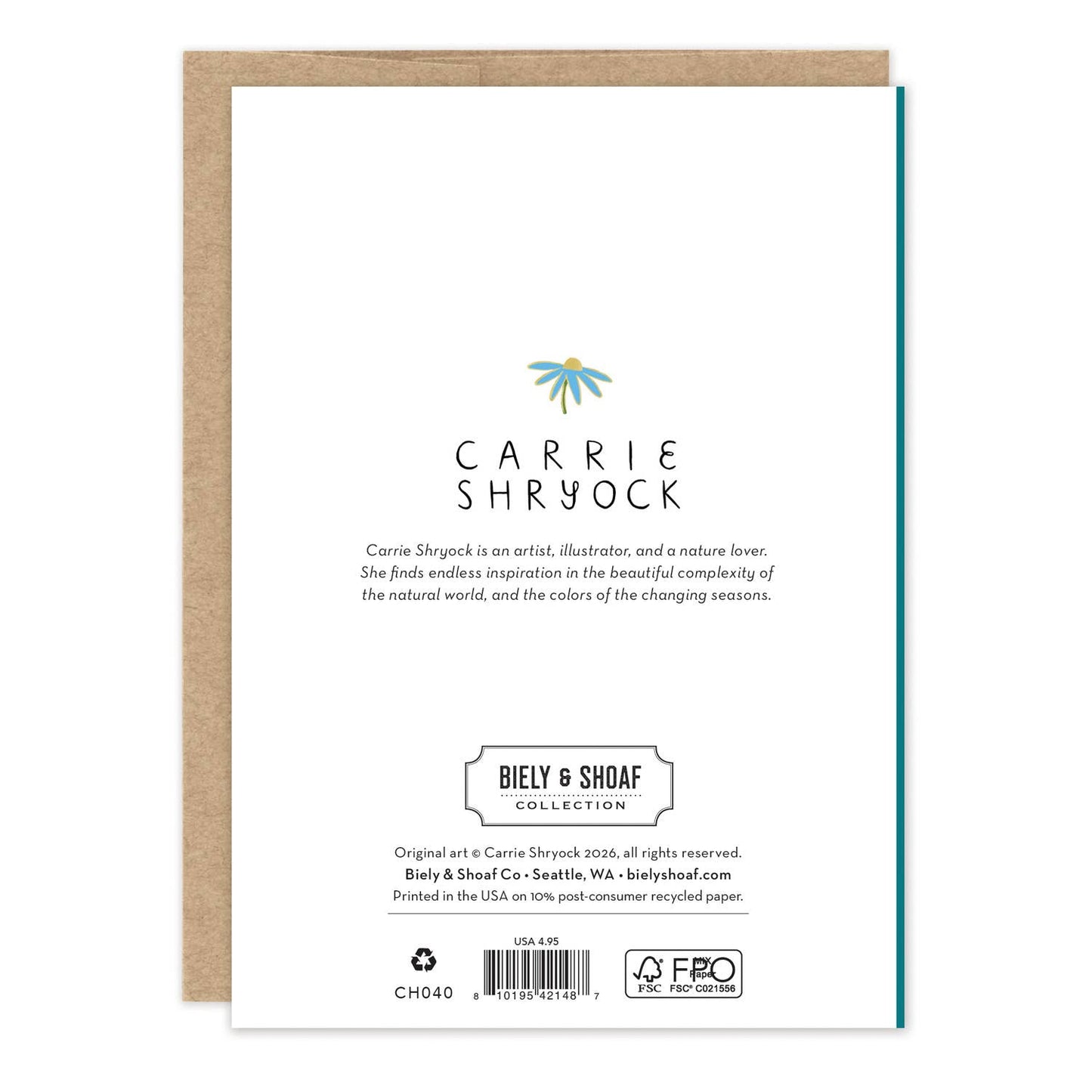Botanical Sympathy Card