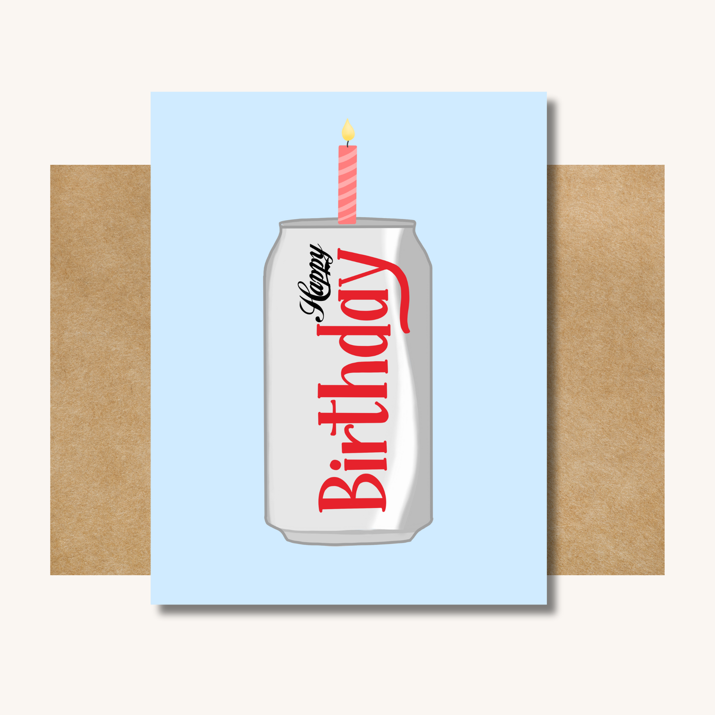 Diet Coke Birthday Card -- Funny Birthday Card