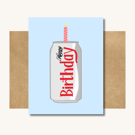 Diet Coke Birthday Card -- Funny Birthday Card