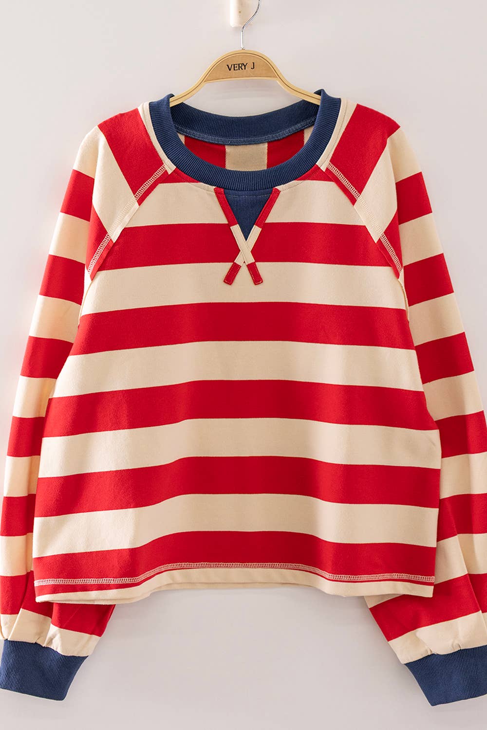 Casual Stripe Cropped Top