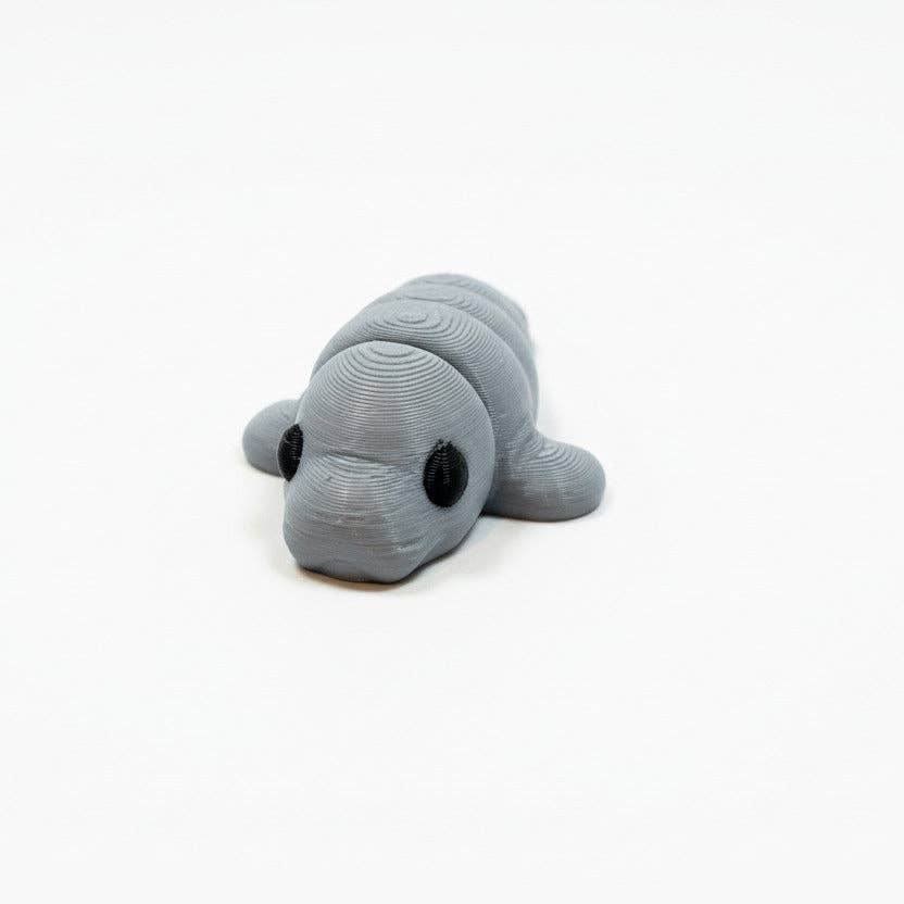 Manatee • Mini 3D Printed Articulated Animal • Flexi Animals • Pocket Pets • Pocket Pals • Desk Pets [#34]