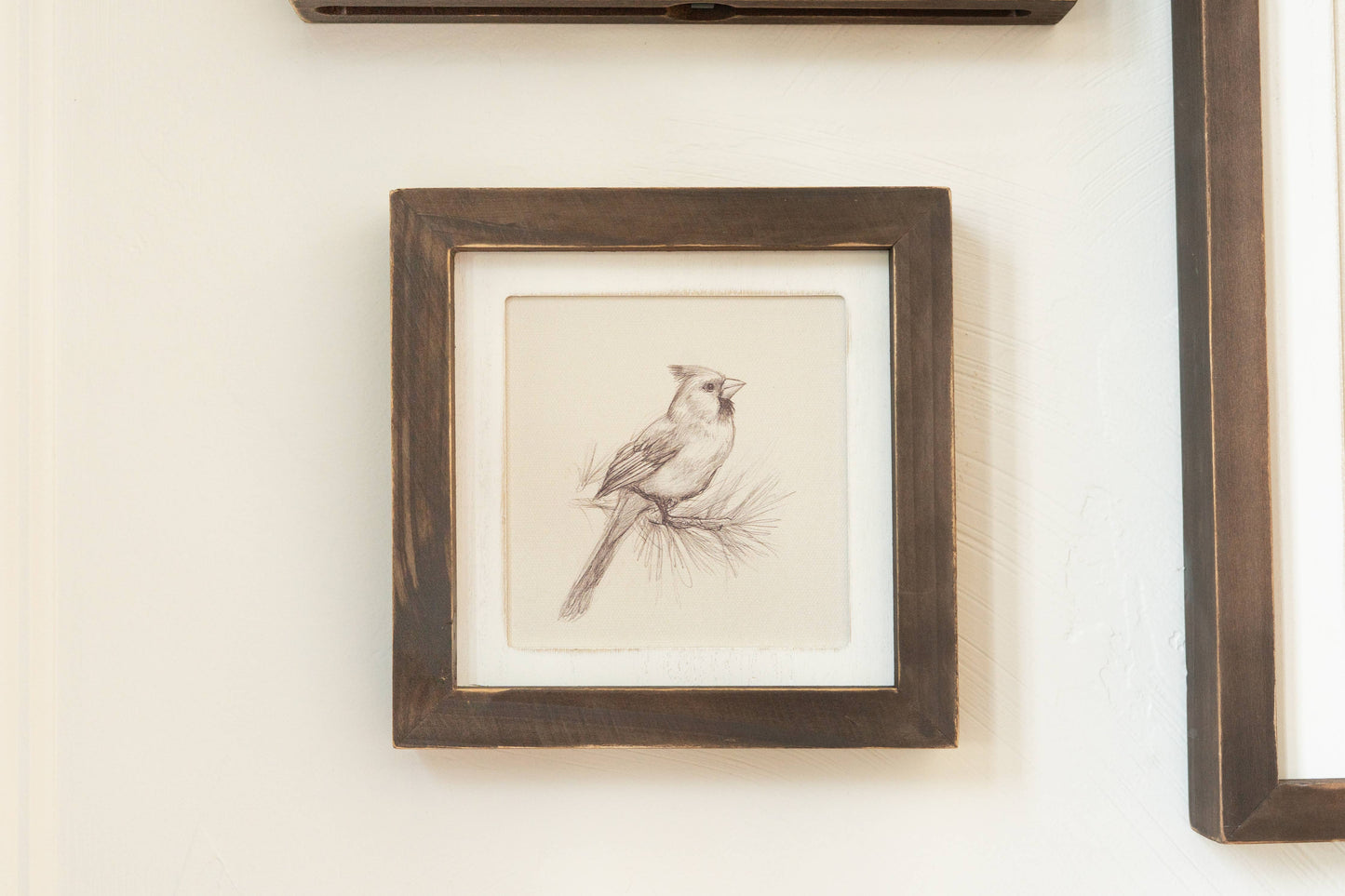 7x7 wood frame art sign (BIRDS) Home Decor - 11013