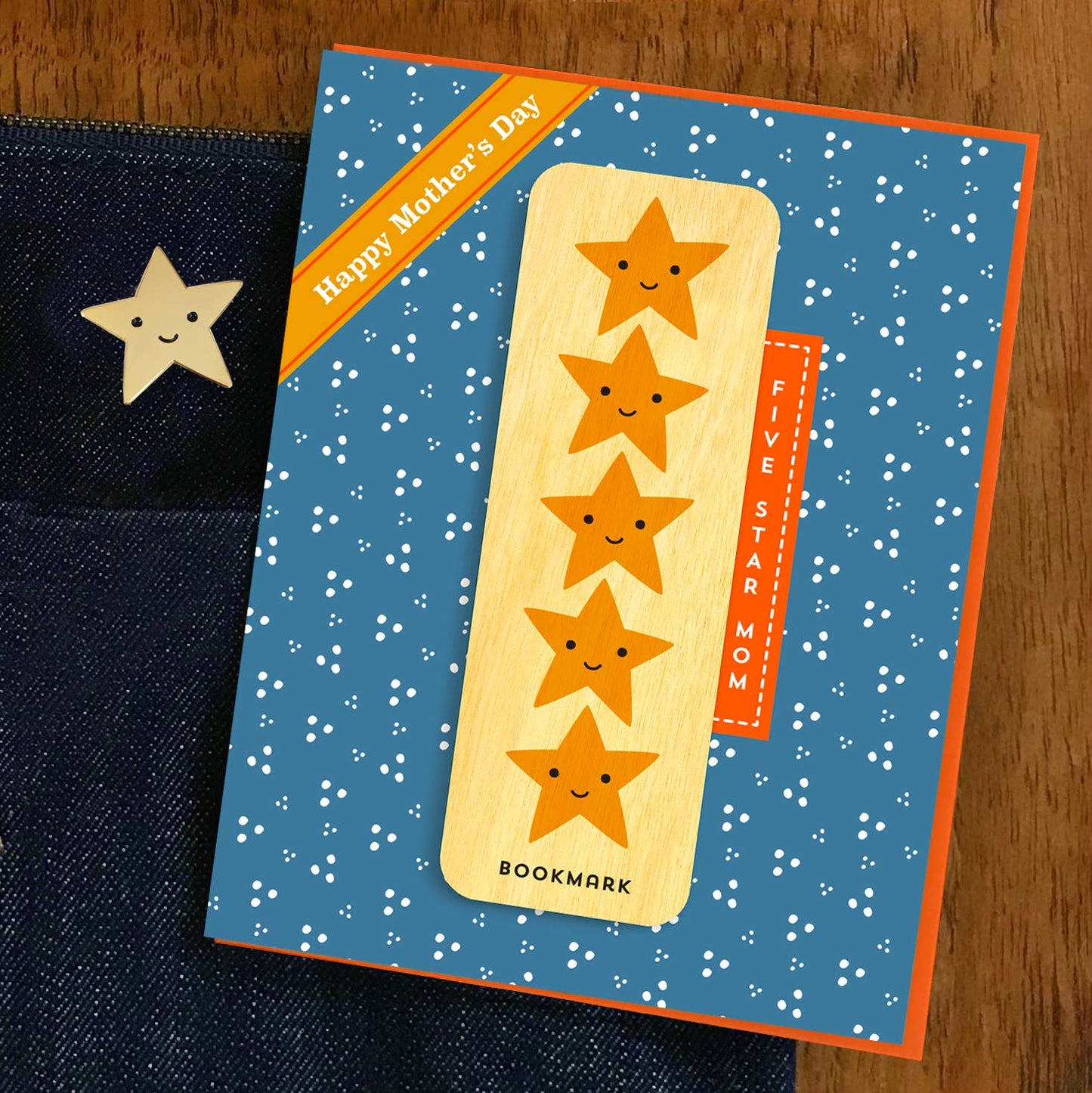 5 Star Mom Bookmark Mother's Day Card