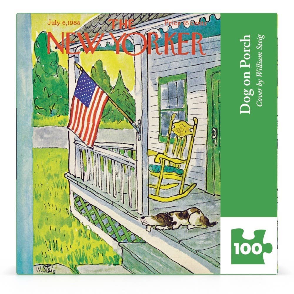 Dog on Porch Mini - 100 Piece Mini Puzzle