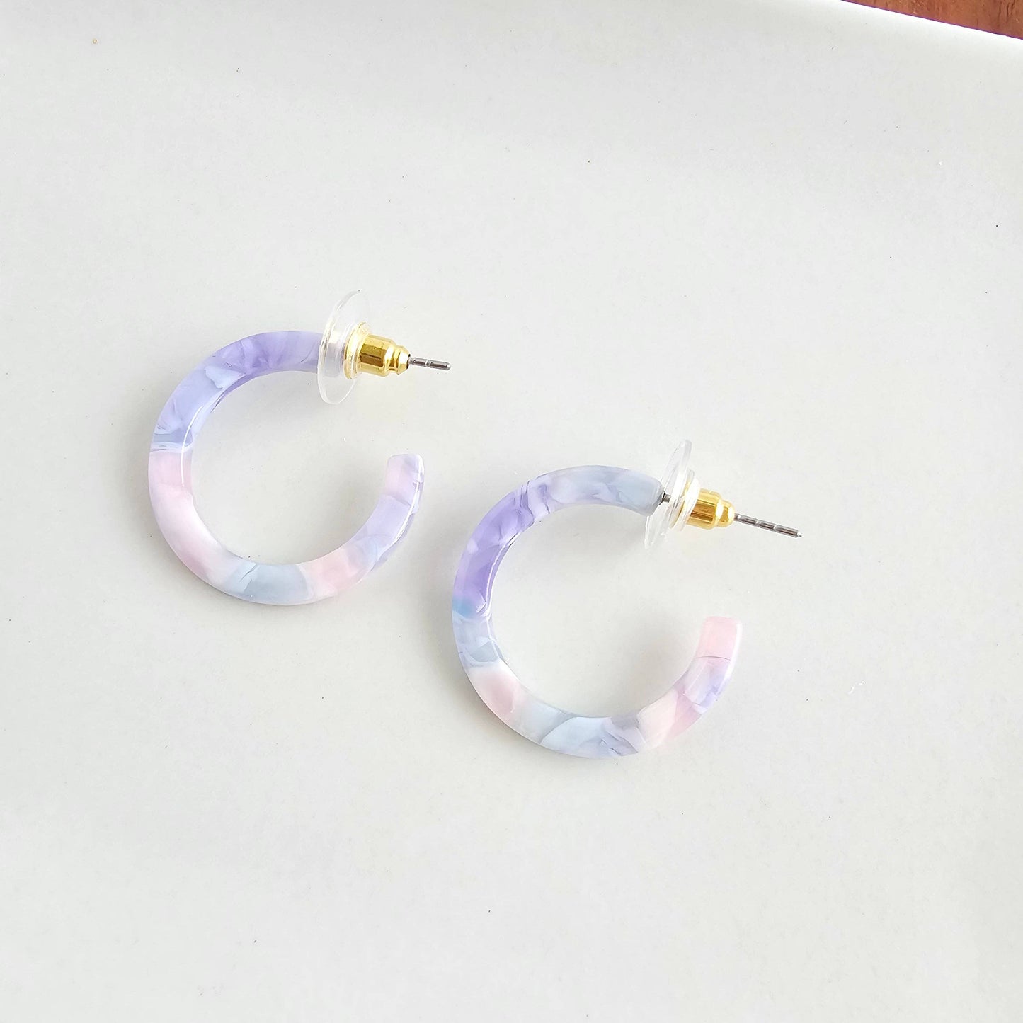 Cam Mini Hoops - Pastel Prism // Summer Spring Earrings