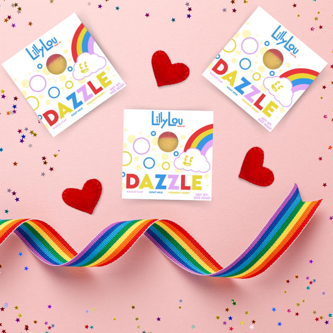 Rainbow Soap | Dazzle Soap Bar | Goat Milk Soap Bar | Pride
