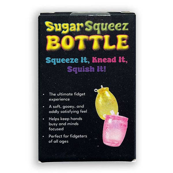 SugarSqueez Squishies® Glitter Bottle Maltose Fidget Stress Ball (1pc) Assorted Colors