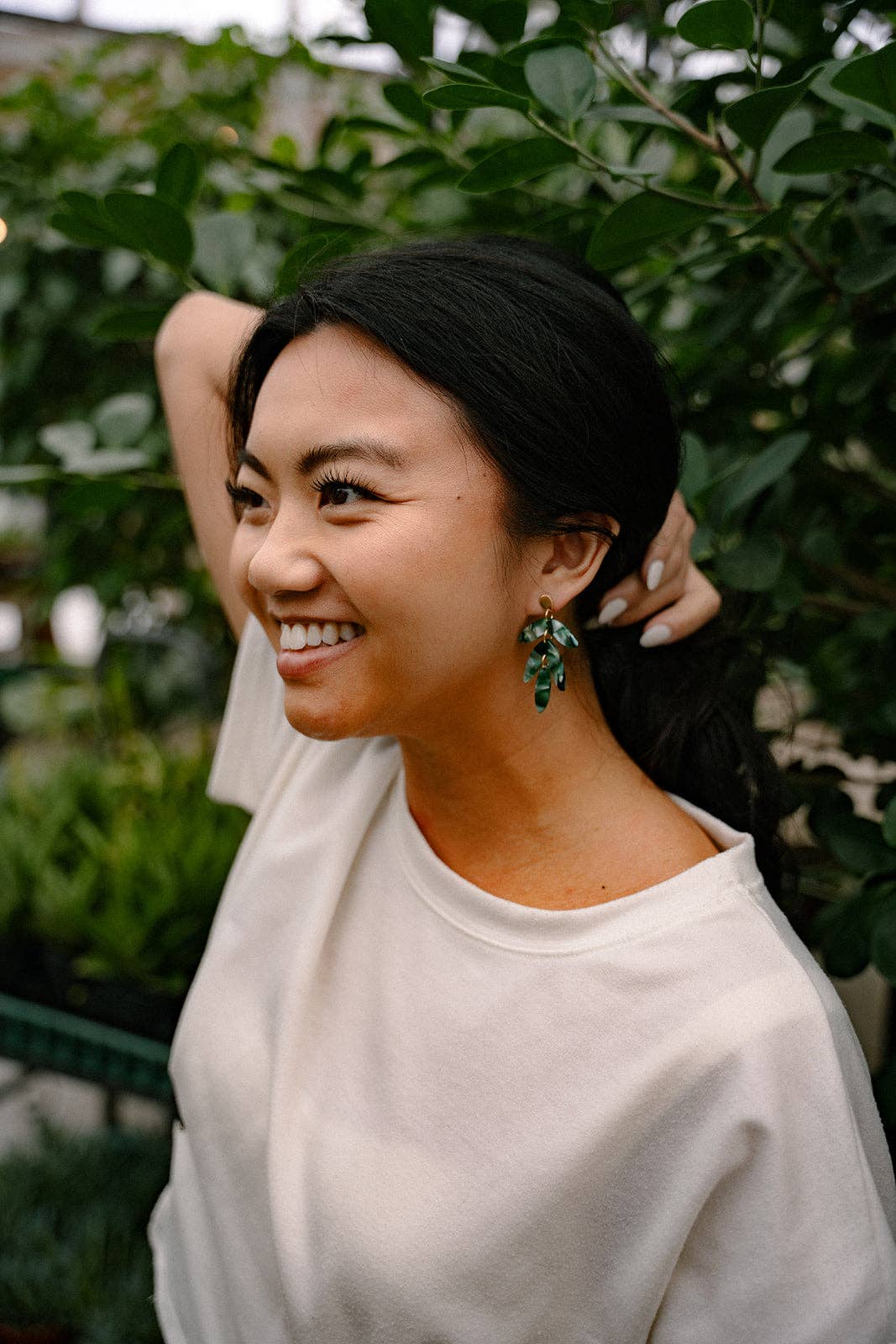 Mini Kailani Earrings - Palm Lustre // Resort Summer Jewelry