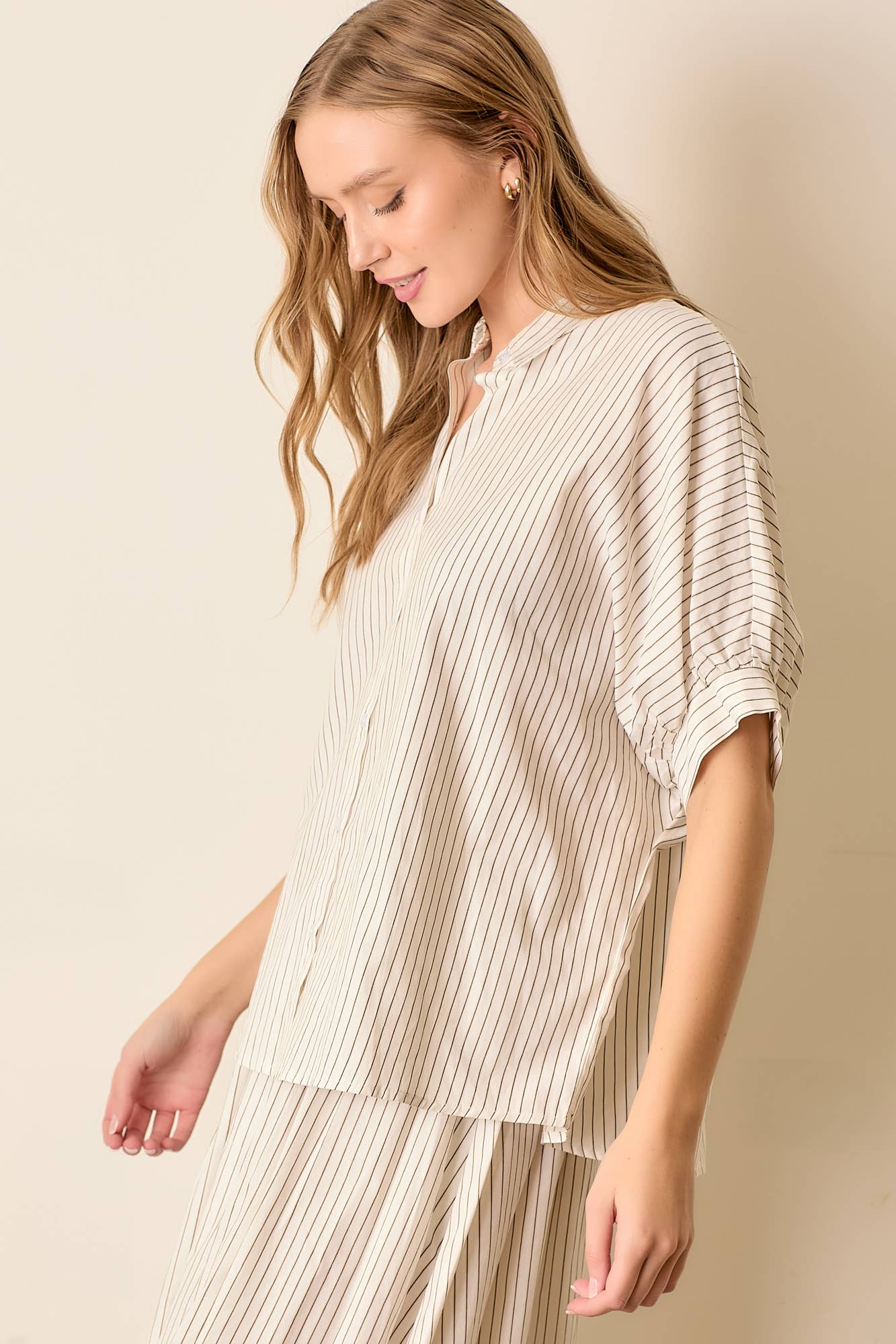 STRIPE BUTTON UP SHIRT