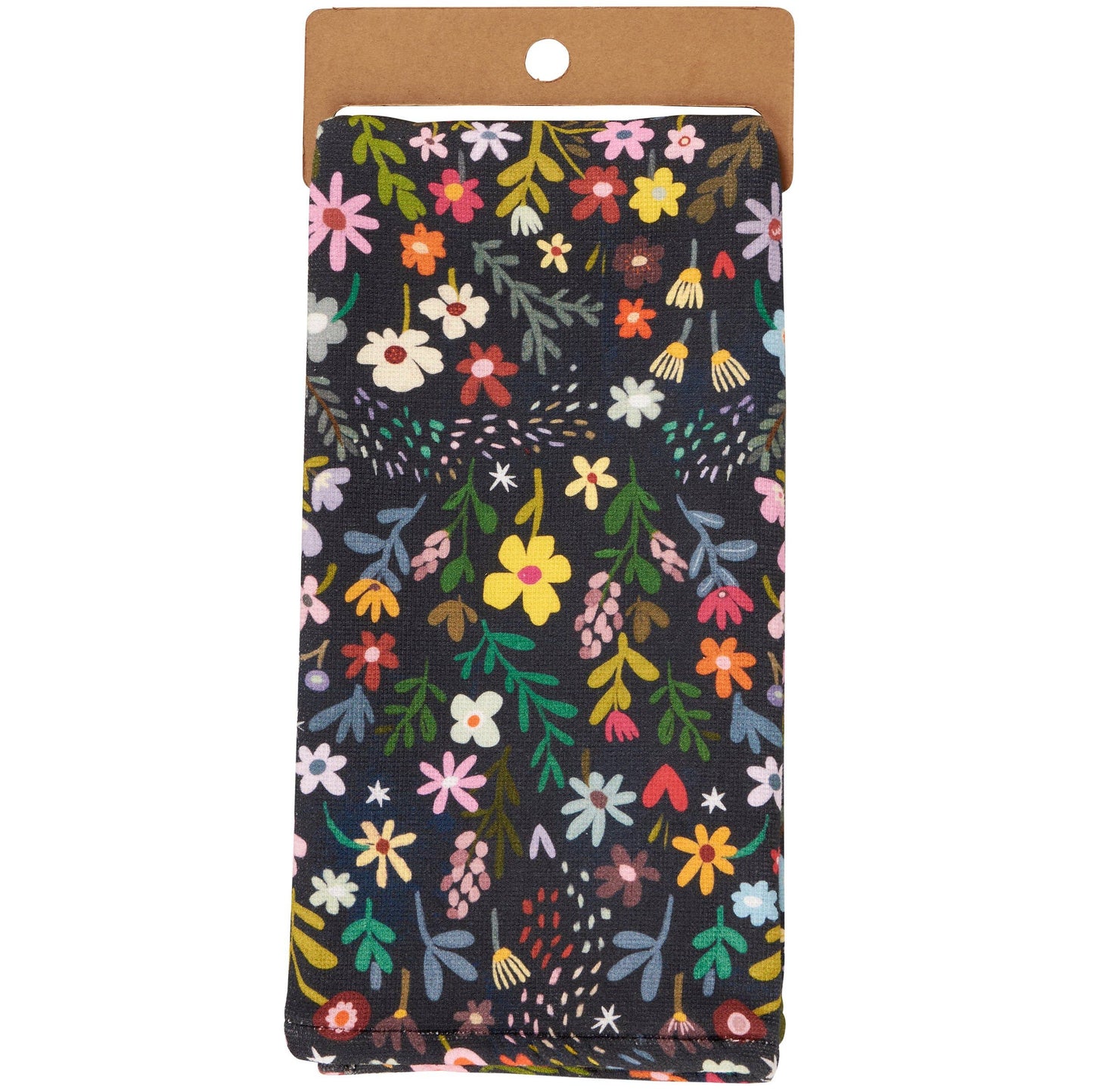 Dark Floral Kitchen Towel