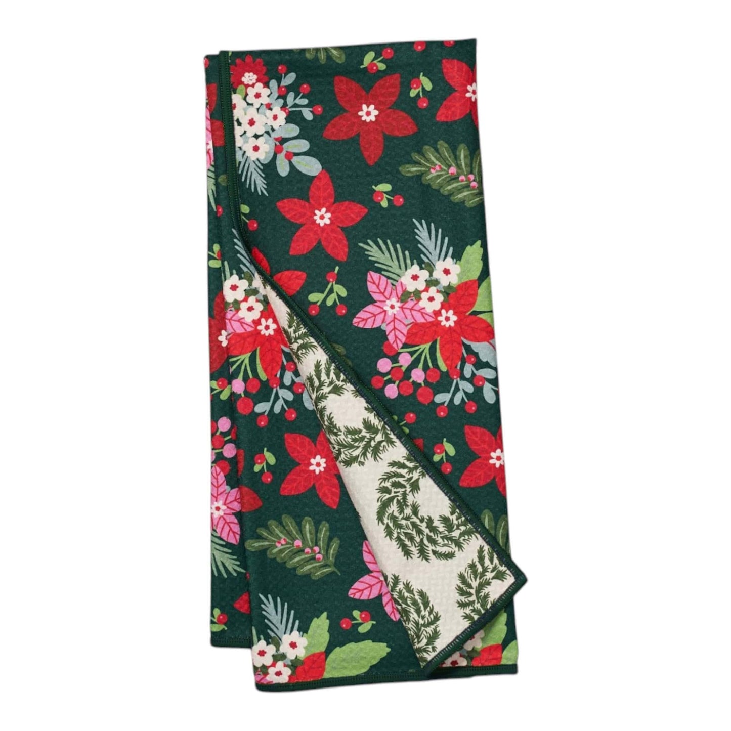 Anywhere Towel Reversible -  Poinsettia Garden