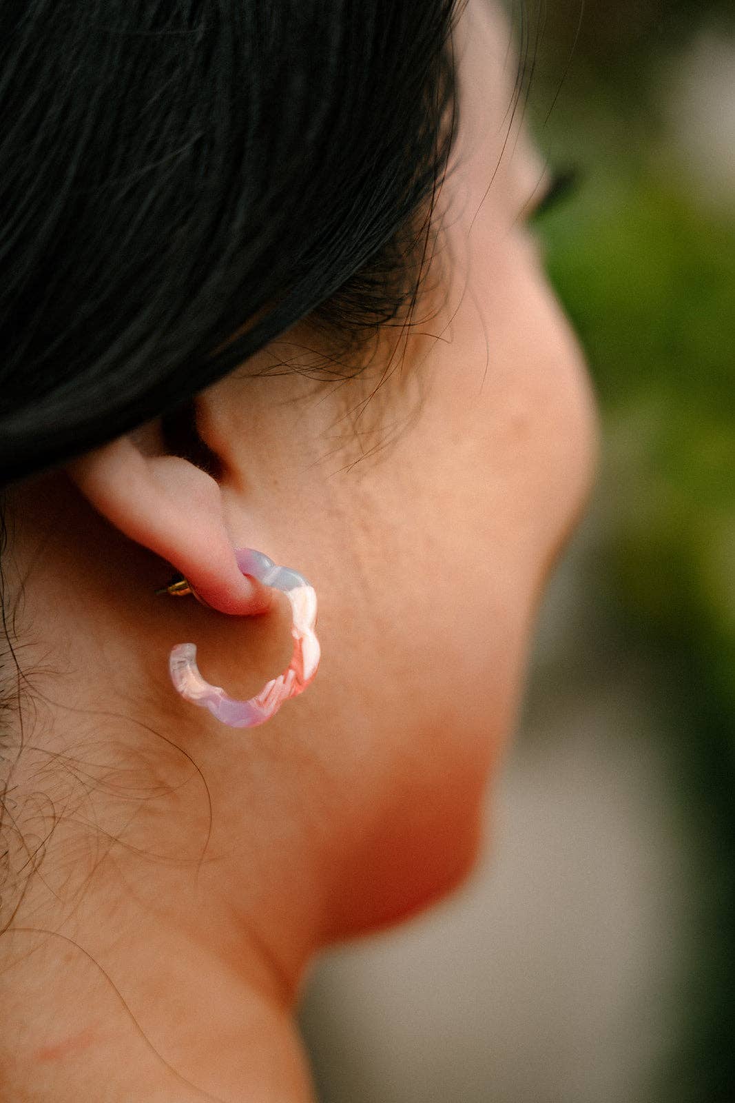 Posey Mini Hoops - Afterglow // Spring Summer Earrings