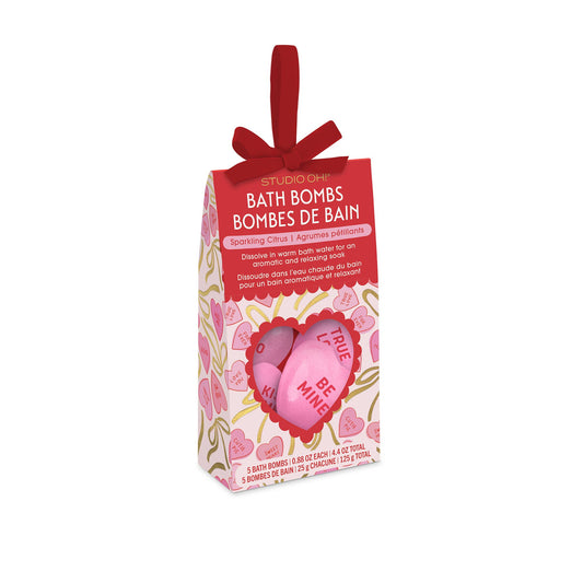 Sweet Candy Hearts Bath Bombs