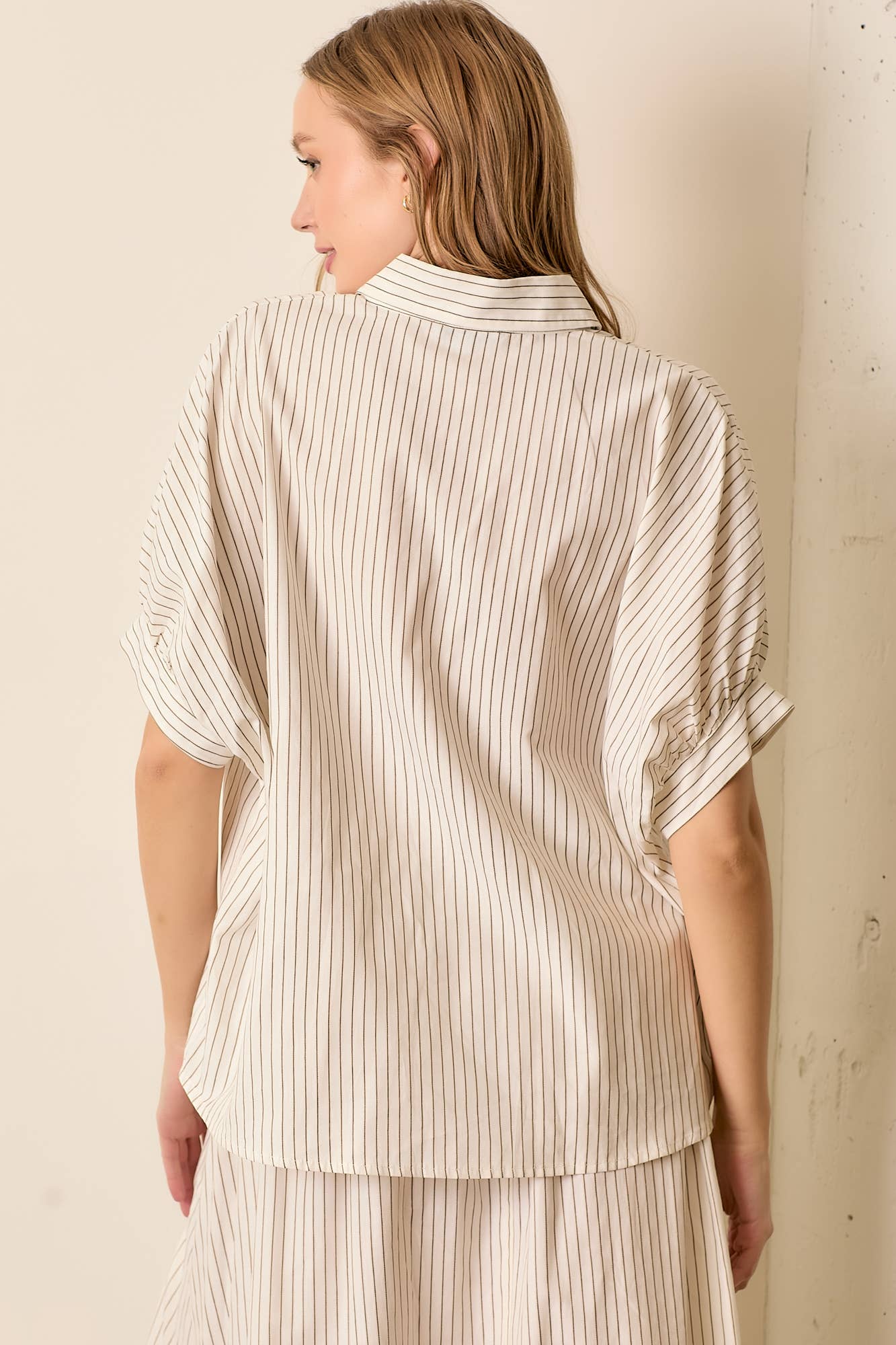 STRIPE BUTTON UP SHIRT