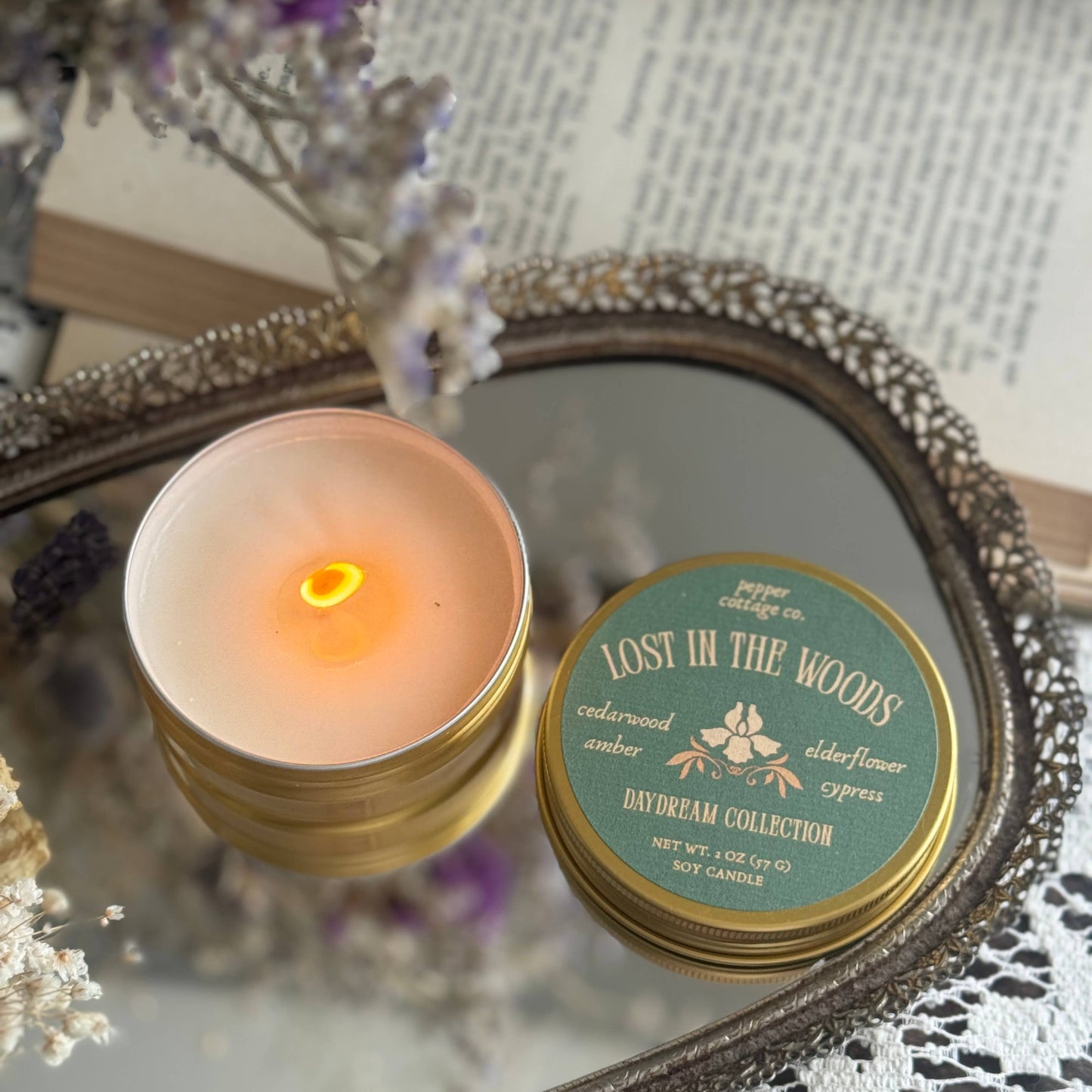 Lost in the Woods 2 oz Candle | Woodsy & Floral Scent