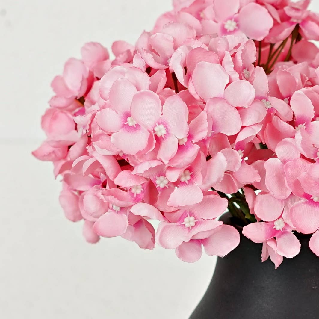 35331- 13inLx5inD English Hydrangea Stem-Hot Pink