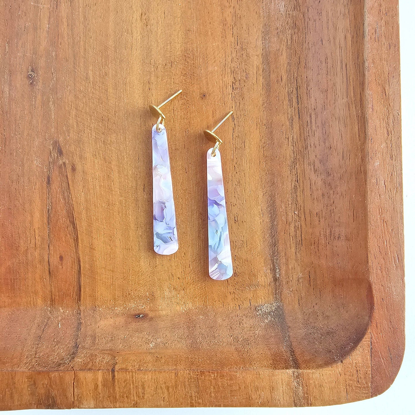 Blair Earrings - Pastel Prism // Spring Jewelry, Purple
