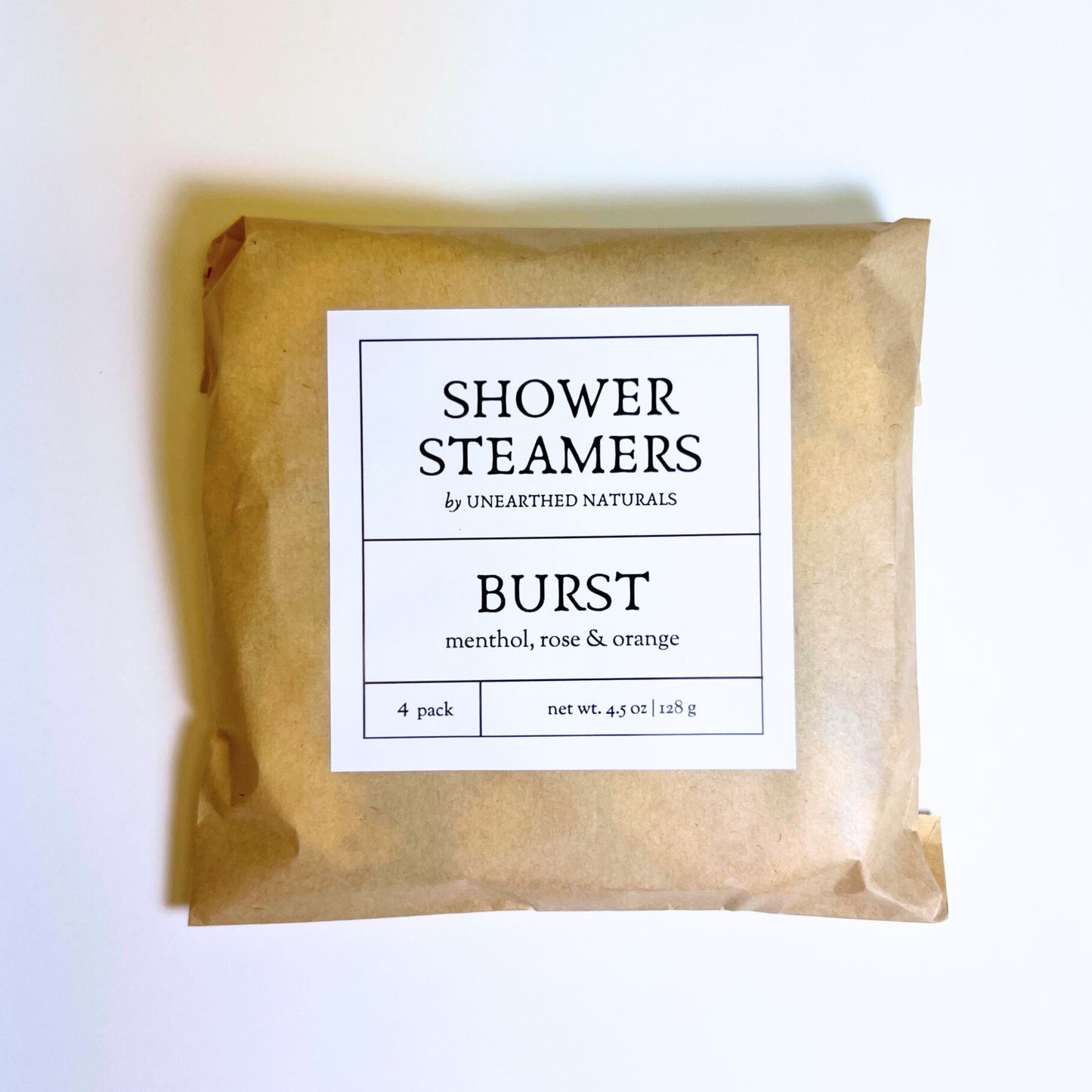 Burst Shower Steamers – 4 Pack | Menthol, Rose & Orange