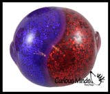 Dual Glitter Swirling Stress Ball - Sensory, Fidget