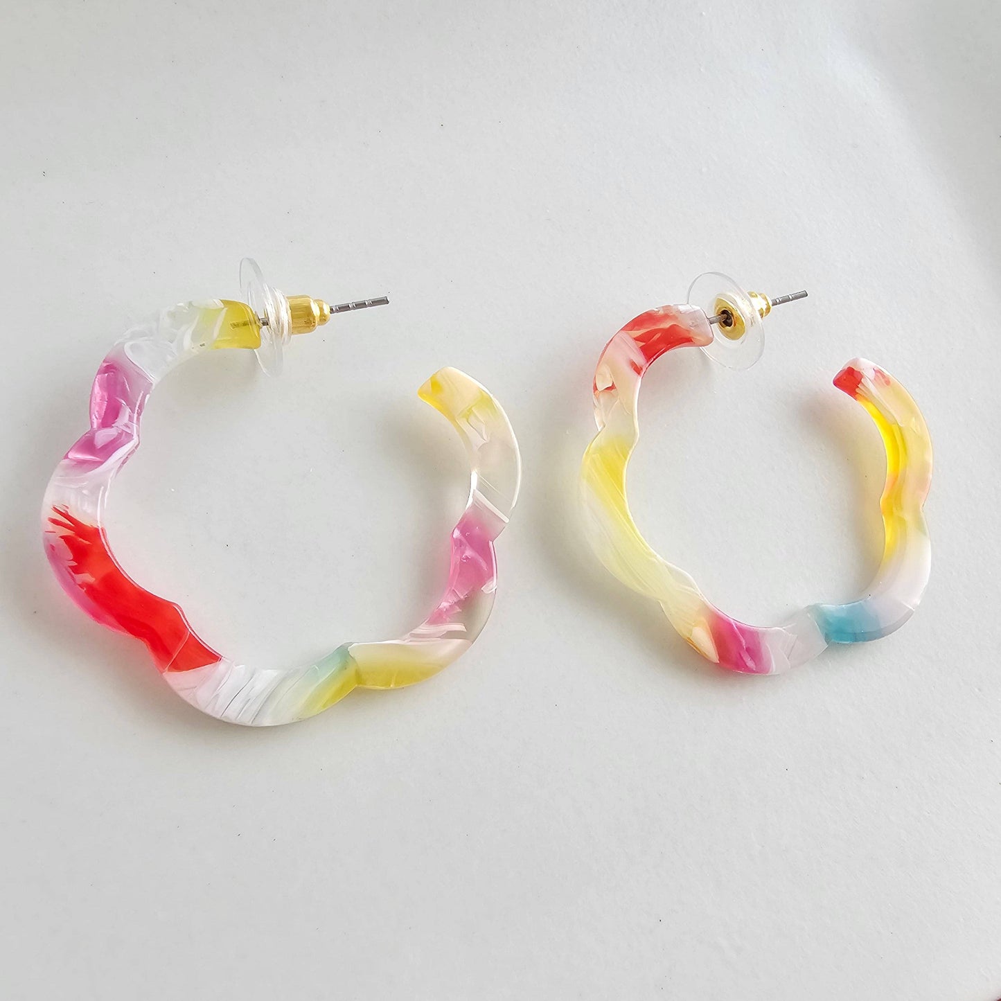 Posey Hoops - Technicolor // Spring Summer Earrings Jewelry