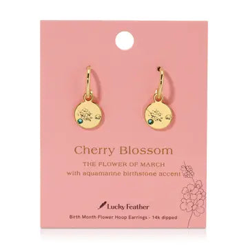Birth Month Flower Earrings