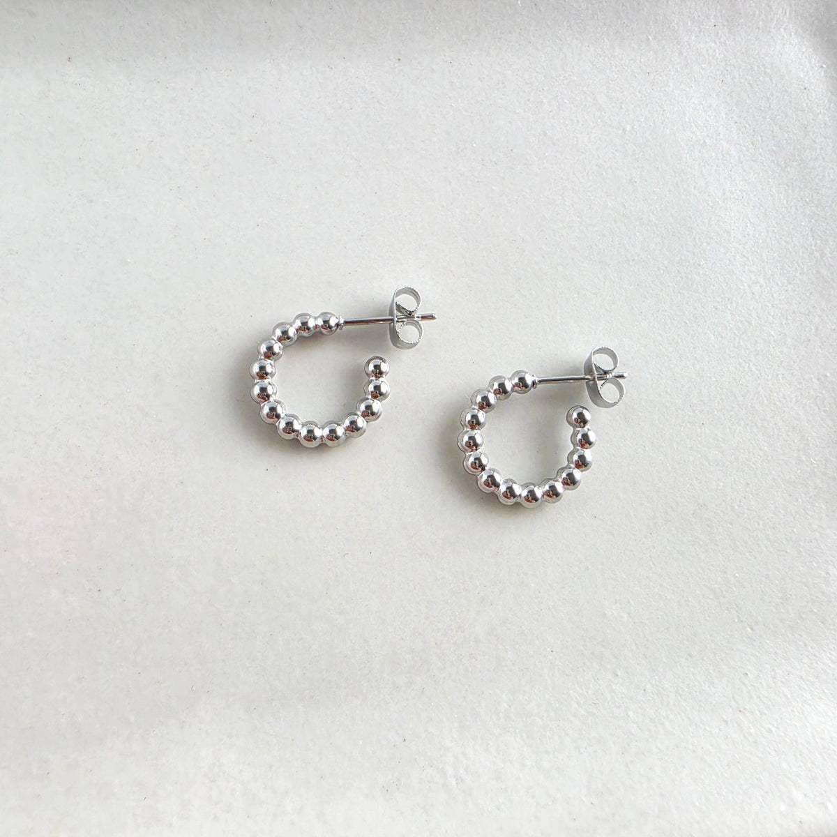 Luxe Bridget Hoops - Silver // Earrings, Jewelry, Waterproof