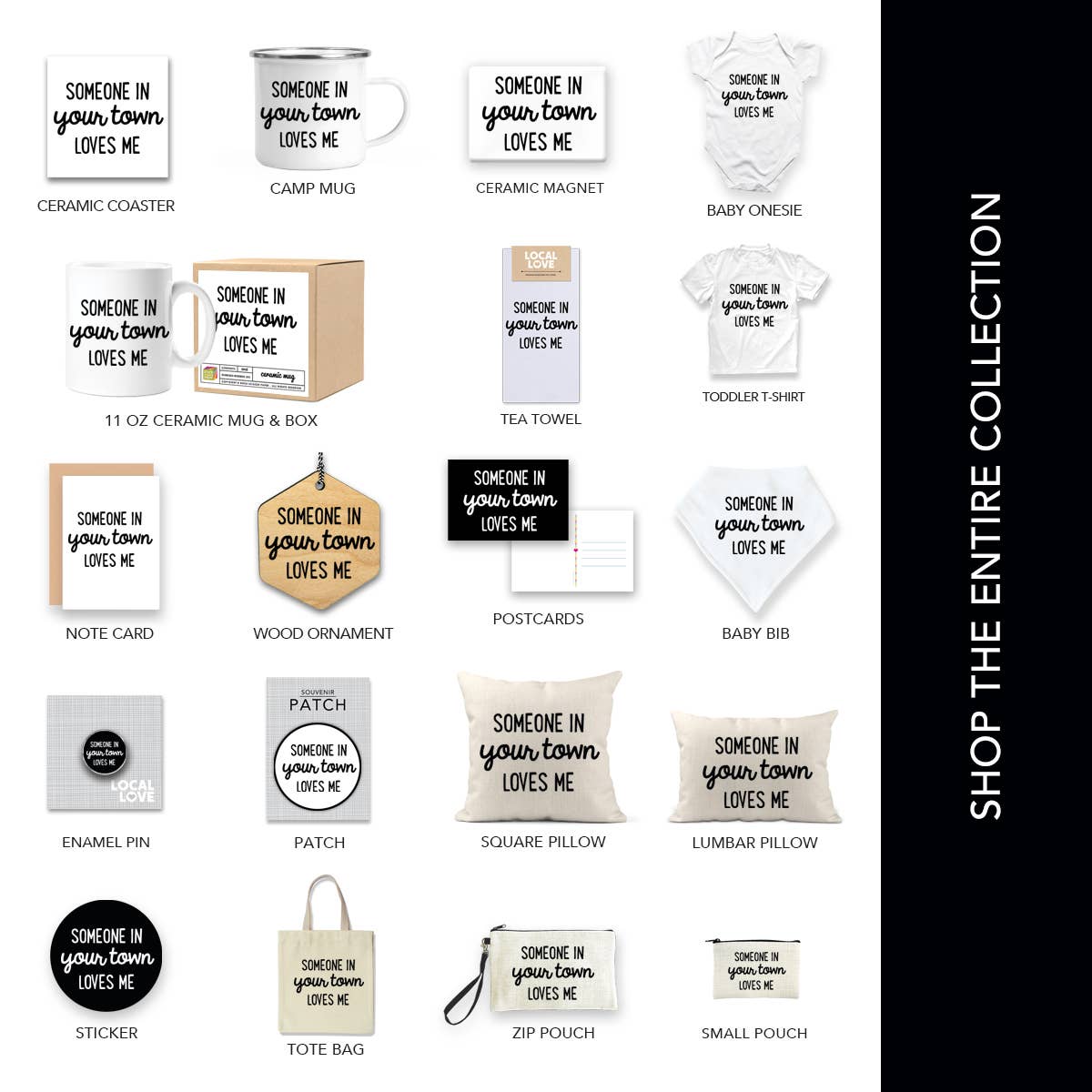 Personalized City Magnet - Someone Loves Me