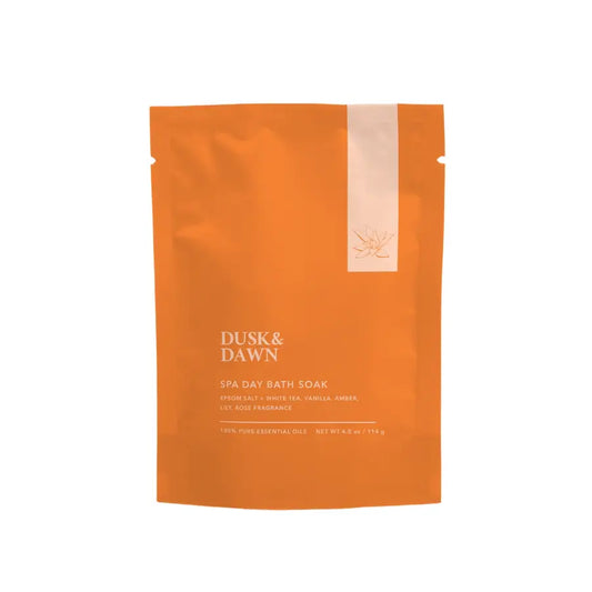 Spa Day Bath Soak - Epsom Salt + White Tea + Vanilla Pouch