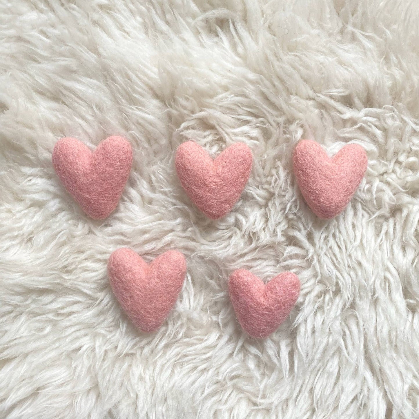 Light Pink Hearts- Set of 20