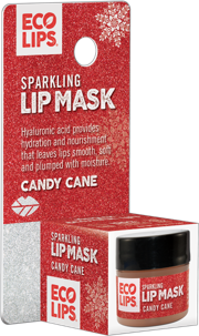 Sparkling Holiday Vanilla Mint Candy Cane Lip Mask 0.25 oz.