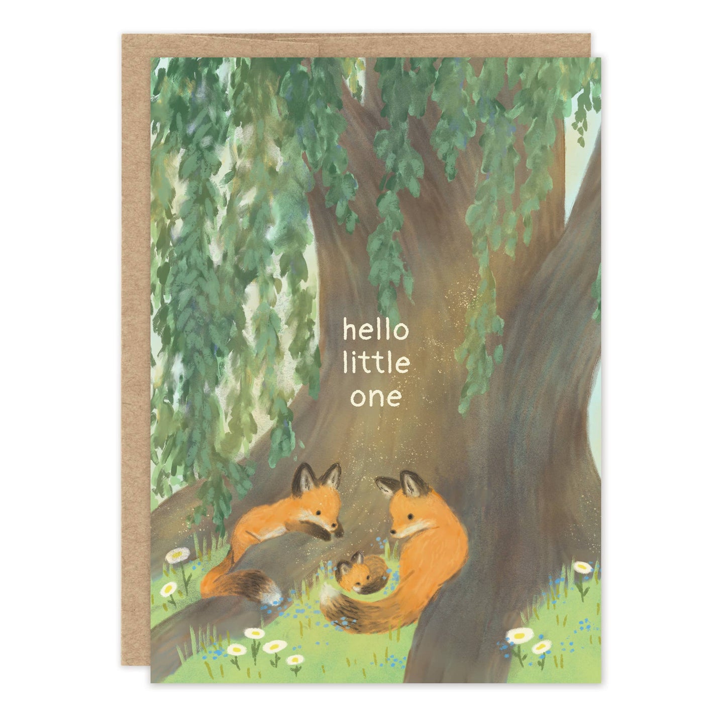 Fox Welcome Baby Card