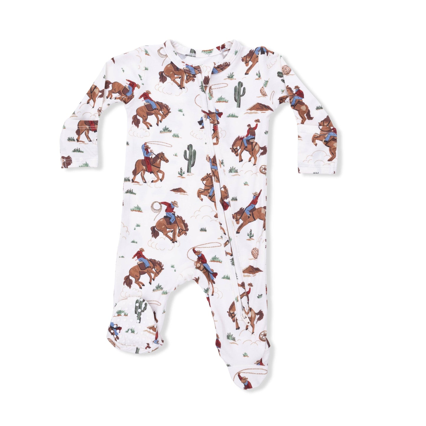 Buckaroo Western - 2 Way Zipper Footie