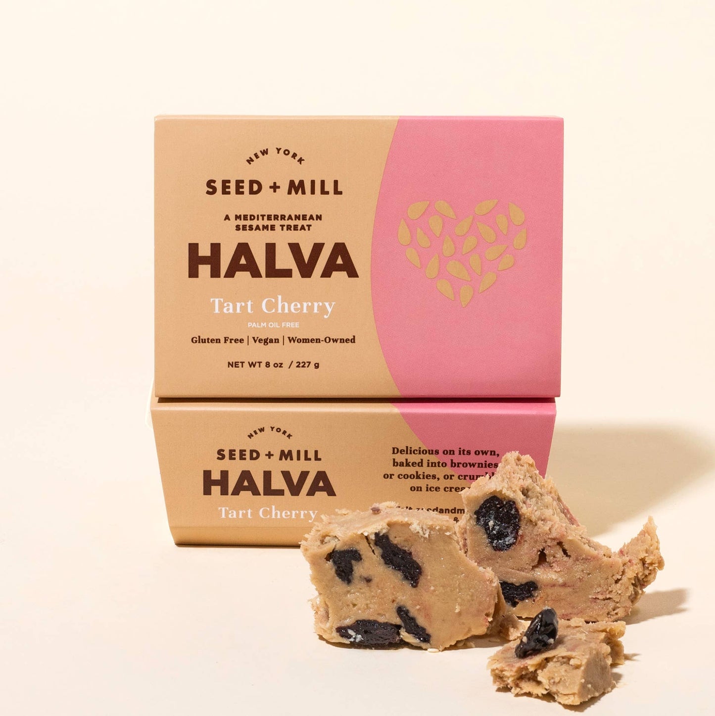 Tart Cherry Halva, 227g - Kosher Sesame Candy