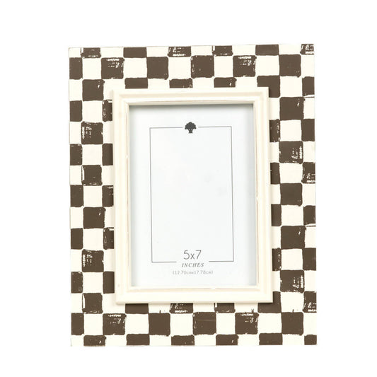9x11 wood photo frame (CHECK) (5x7 pic) Everyday - 70035