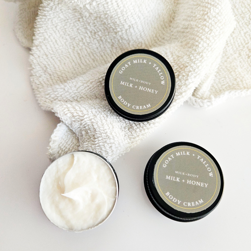 Mini Goat Milk + Tallow Body Cream | Milk + Honey