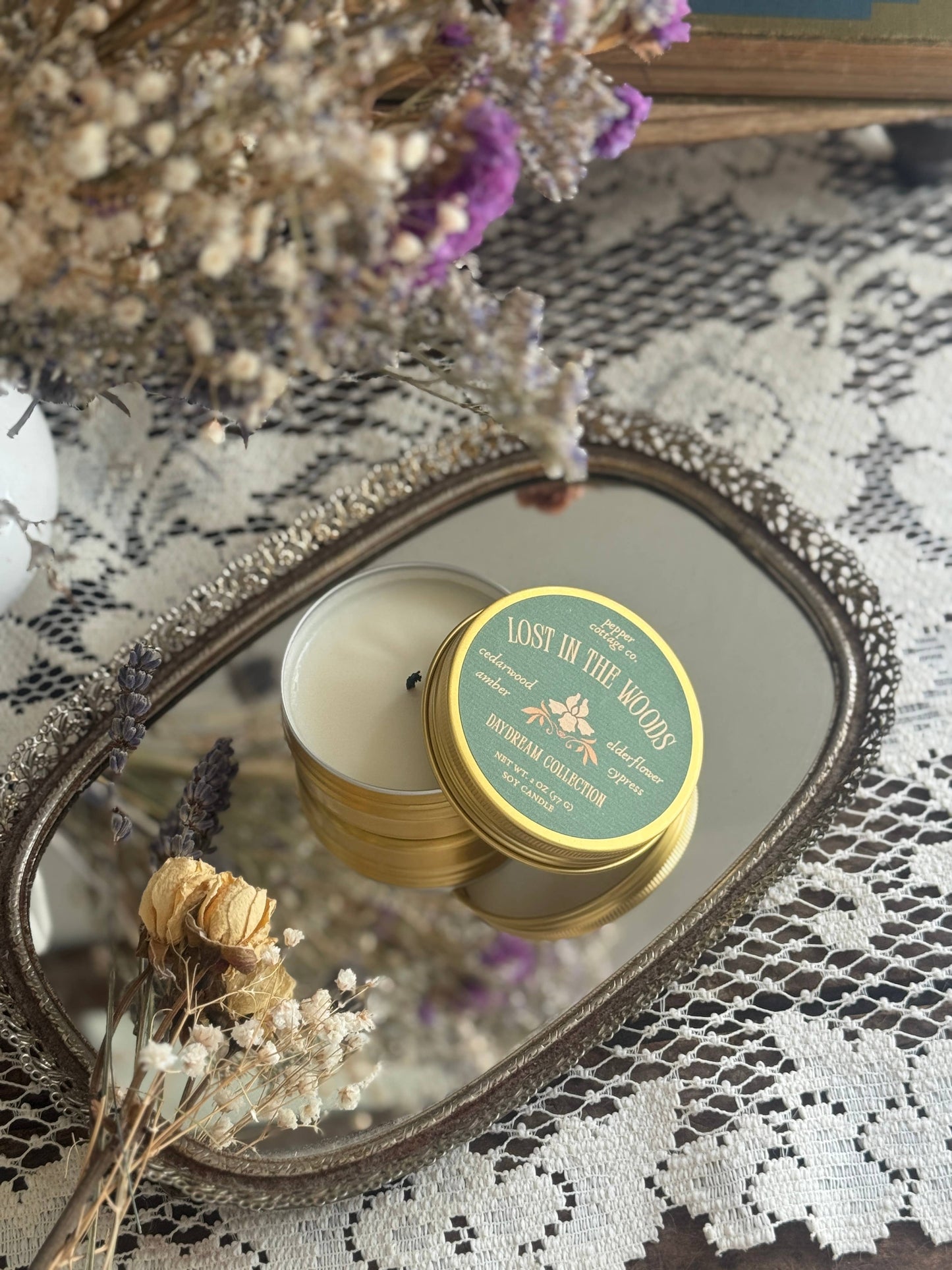 Lost in the Woods 2 oz Candle | Woodsy & Floral Scent
