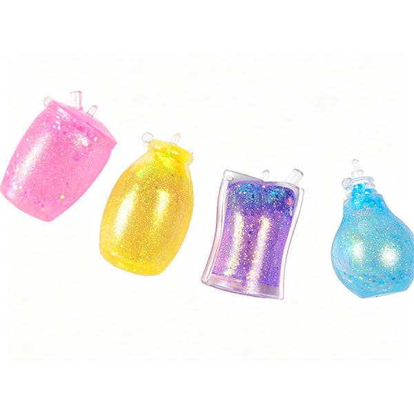 SugarSqueez Squishies® Glitter Bottle Maltose Fidget Stress Ball (1pc) Assorted Colors