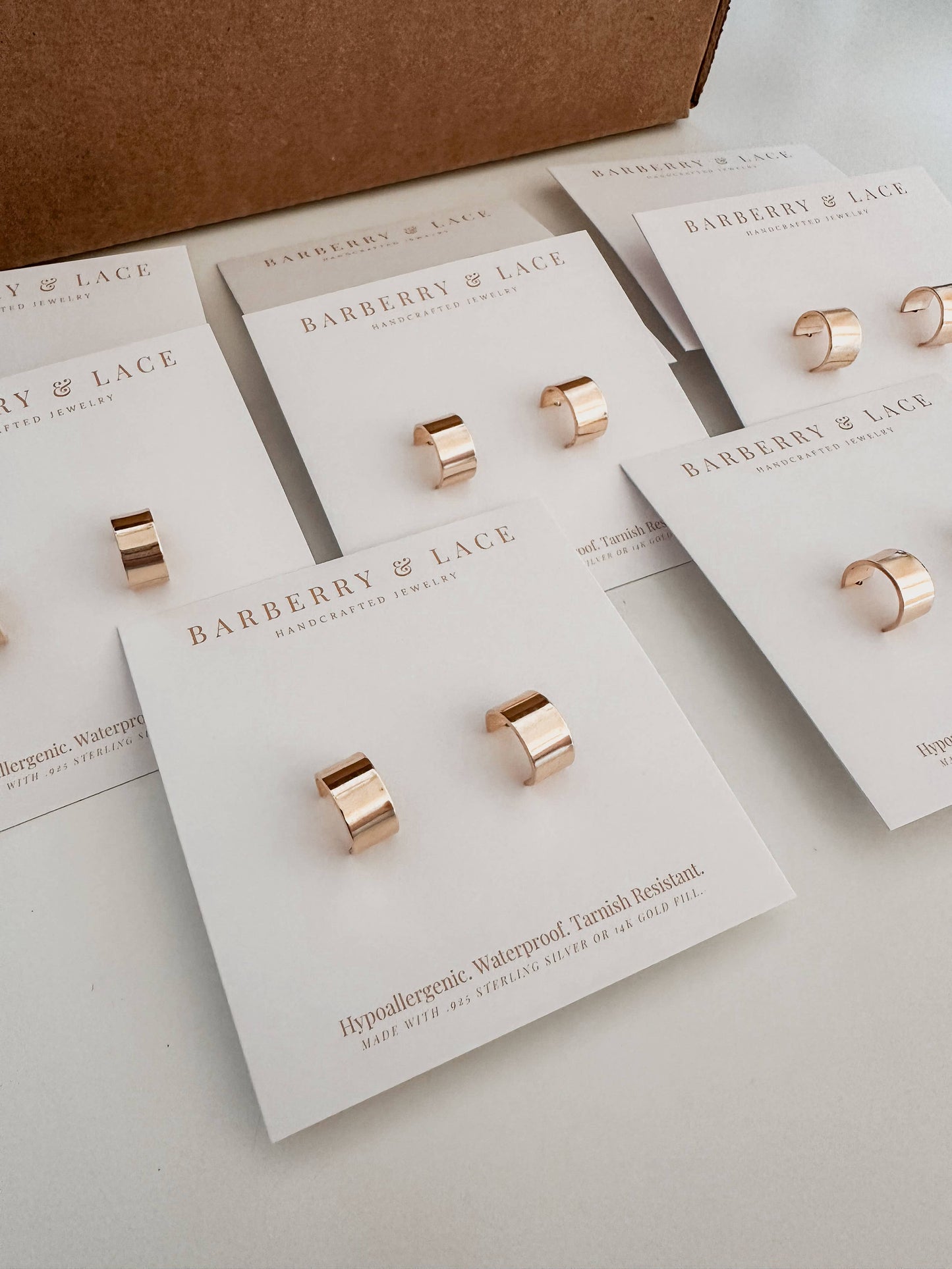 Thick Huggie Hoop Earrings | 14k Gold Fill & Sterling Silver
