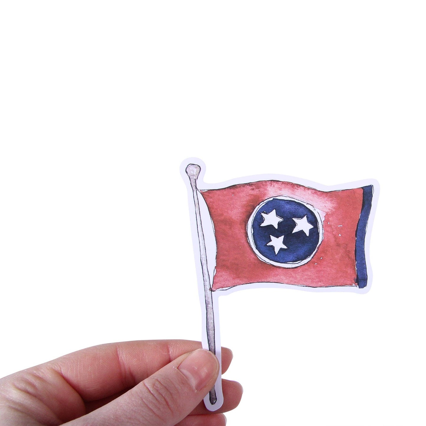 Tennessee Tri Star Flag Sticker