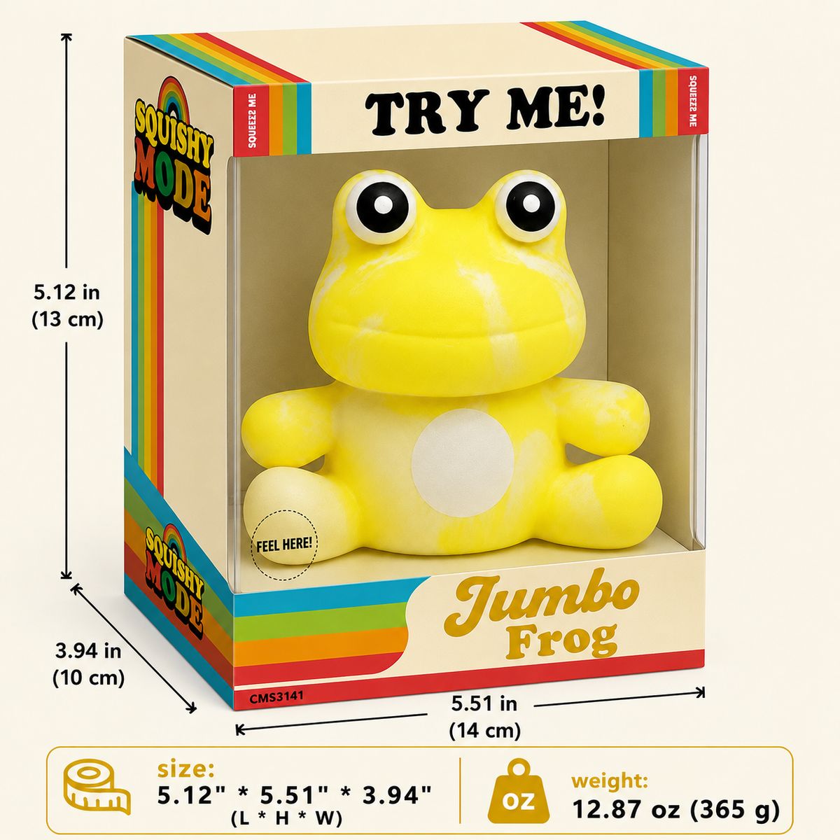 Squishy Mode Jumbo Frog Sensory Toy