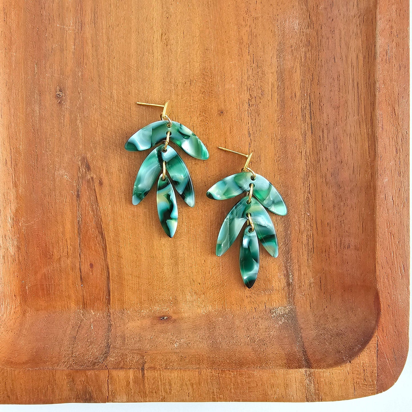 Mini Kailani Earrings - Palm Lustre // Resort Summer Jewelry