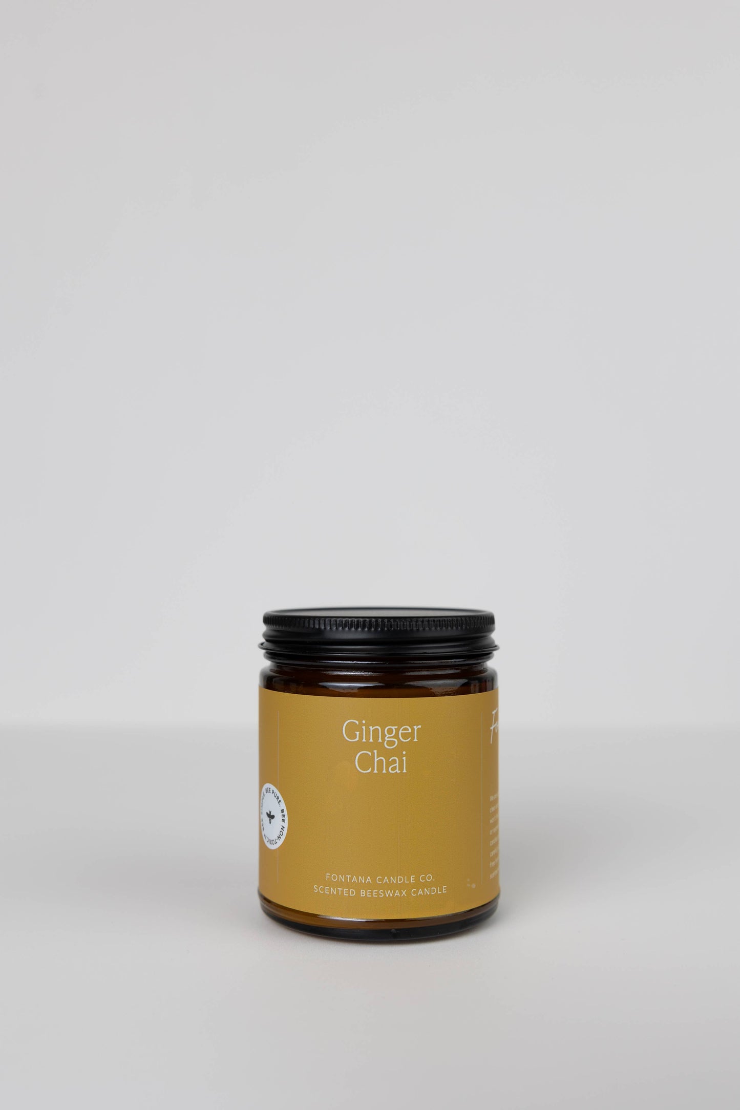 Ginger Chai Essential Oil Beeswax Jar Candle