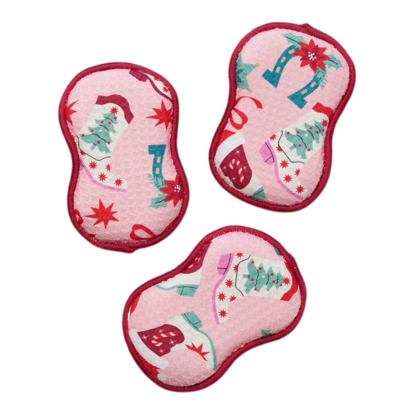 RE:usable Sponges (Set of 3) -  Cowgirl Christmas