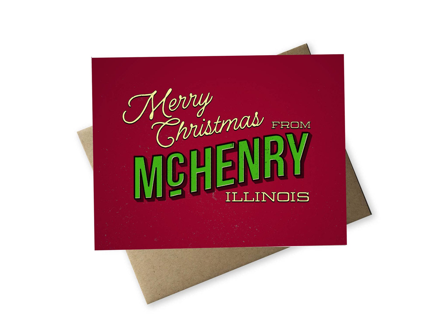 Custom Merry Christmas From Greeting Card Set, set of 8
