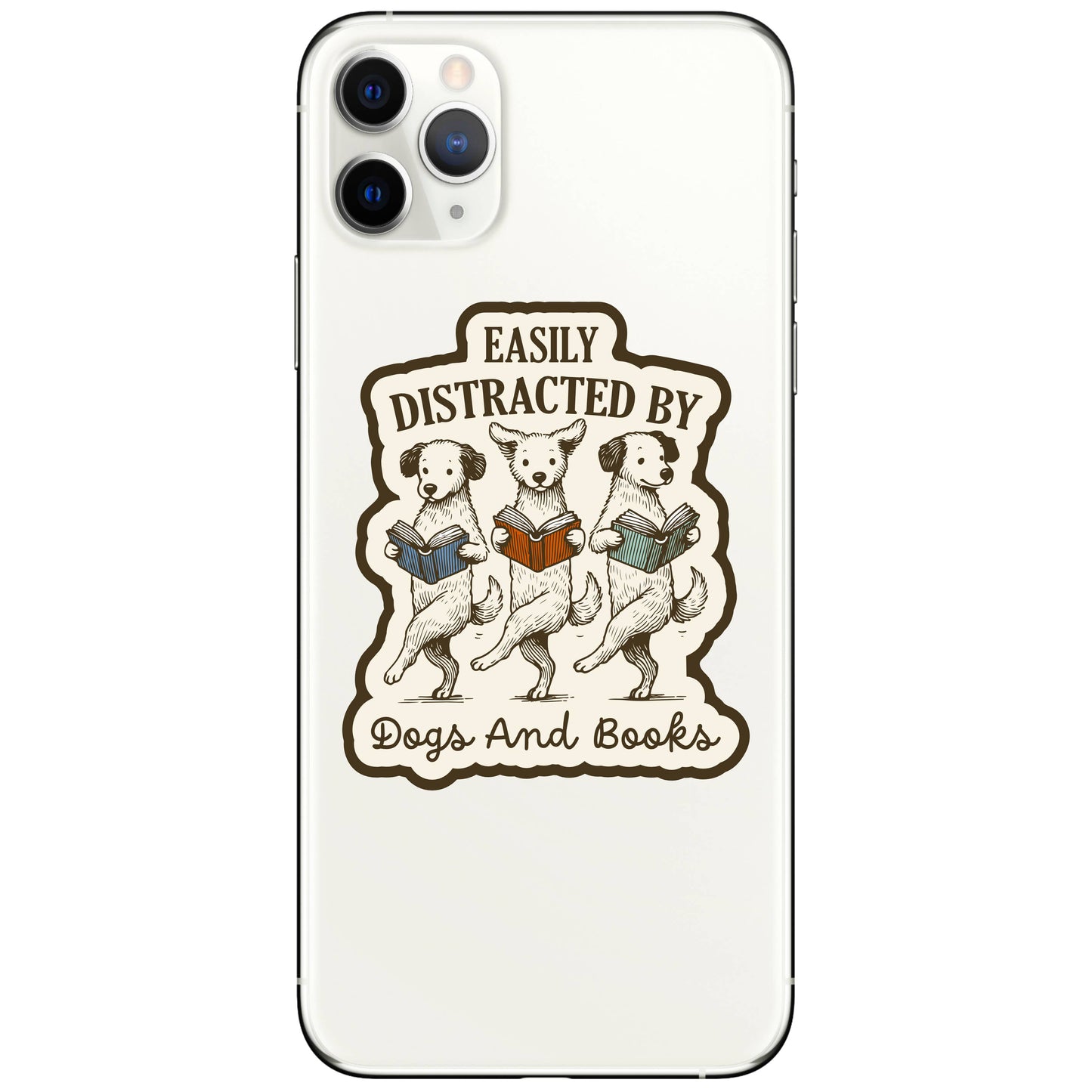 Funny Cute Animal Book Reading High Quality Vinyl Sticker