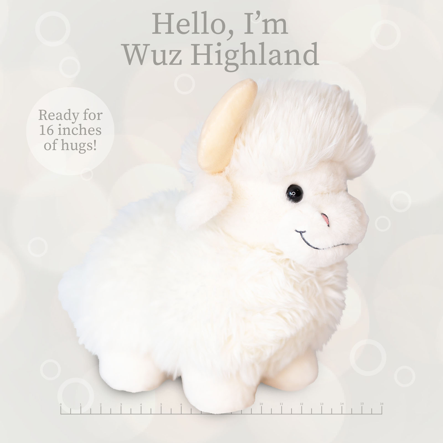 Wuz Highland Cow World's Softest Lushee 16 inch