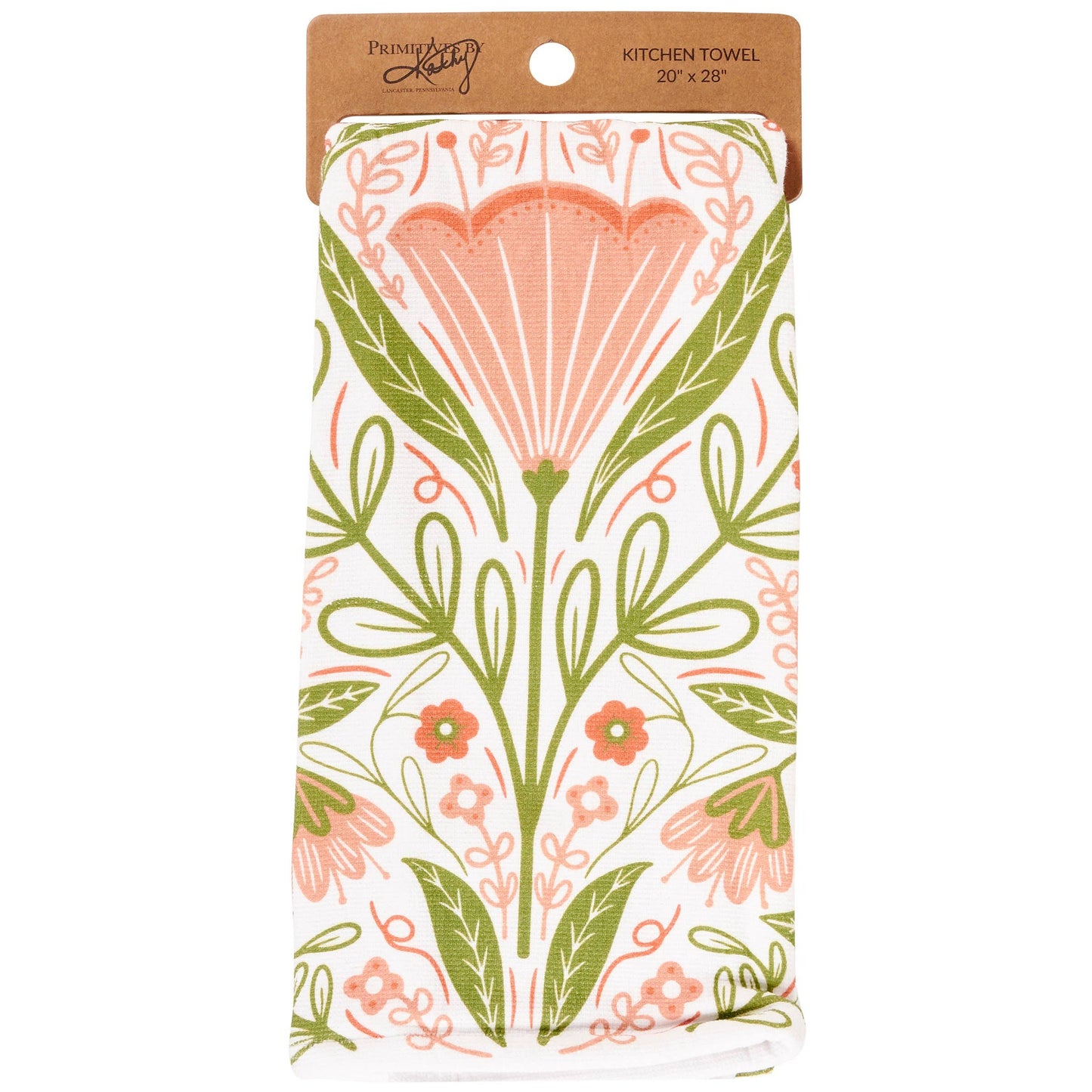 Blossom Folk Art Kitchen Towel