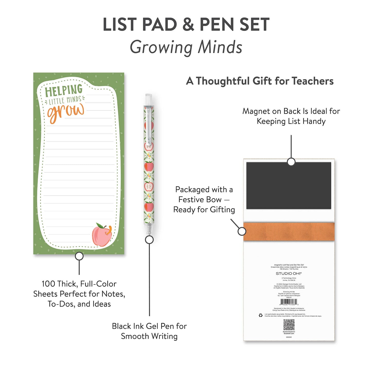 Growing Minds List Pad & Pen Set